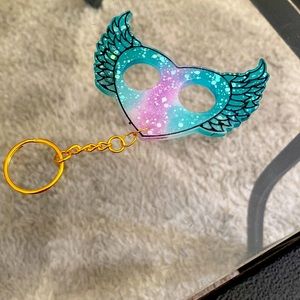 Glow in the dark handmade protection keychain! Sharp edges for protection